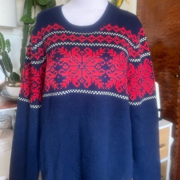 J. McLaughlin Man’s Winter Ski Norwegian Scandinavian Sweater‎ - Picture 8 of 9